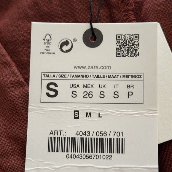 ZARA | Brown | FULL LENGTH LINEN JUMPSUIT - Picture 10 of 10